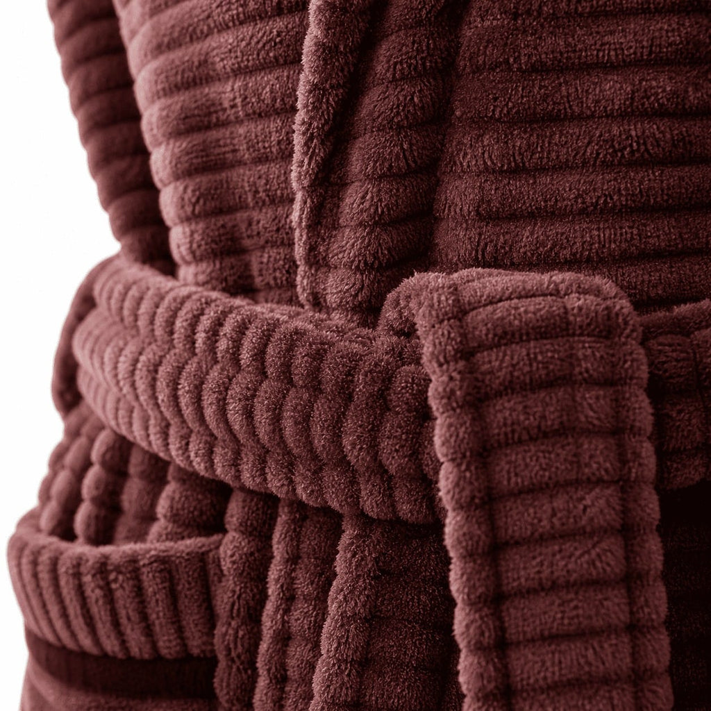 Robe de Chambre Homme Flanelle Épais Rayé