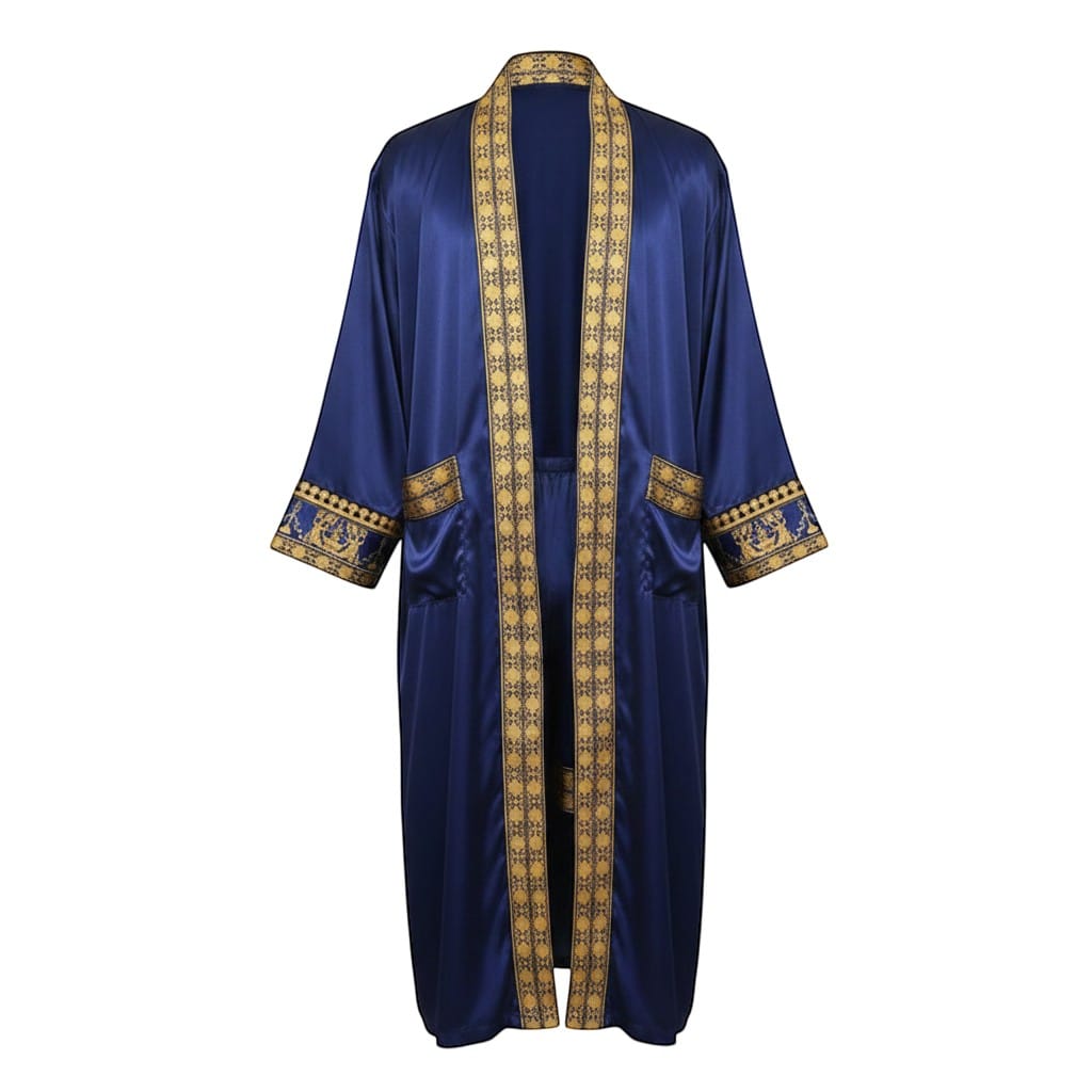 Robe de Chambre Homme Luxe Ensemble 2 Pièces