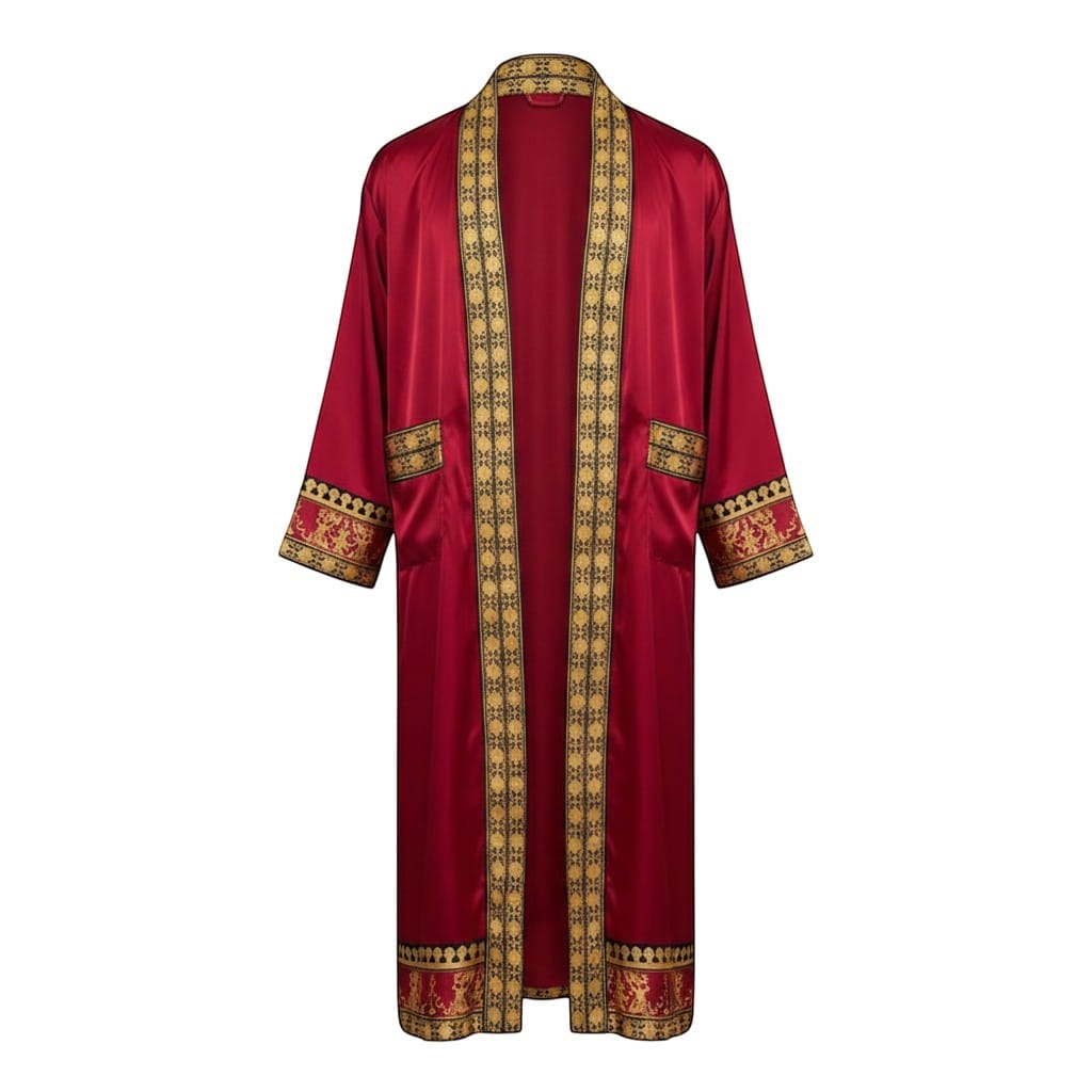 Robe de Chambre Homme Luxe Ensemble 2 Pièces
