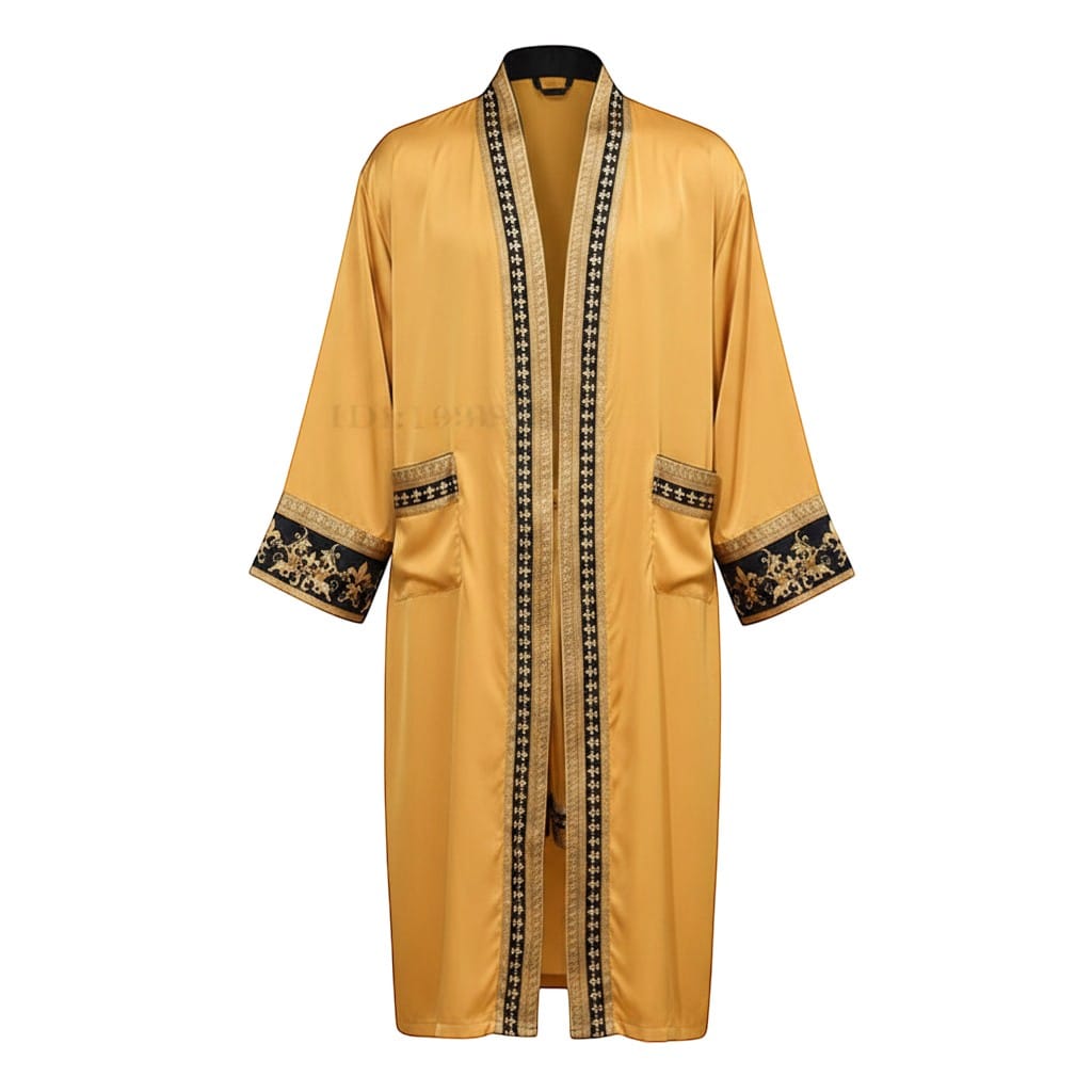 Robe de Chambre Homme Luxe Ensemble 2 Pièces