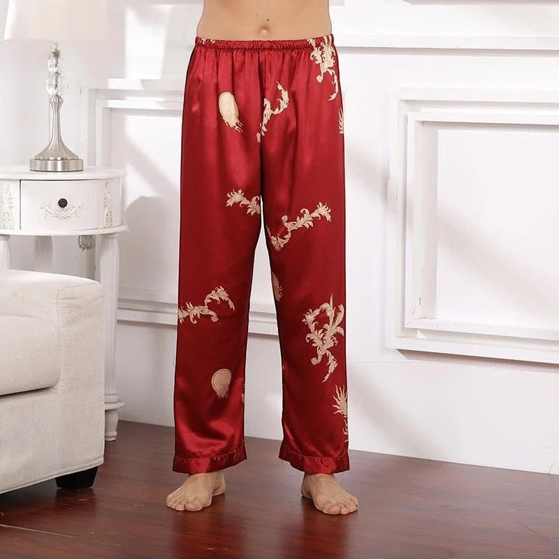 Robe de Chambre Homme Luxe Ensemble Pantalon