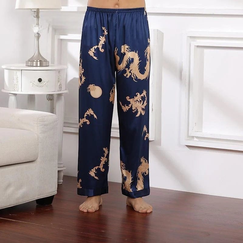 Robe de Chambre Homme Luxe Ensemble Pantalon