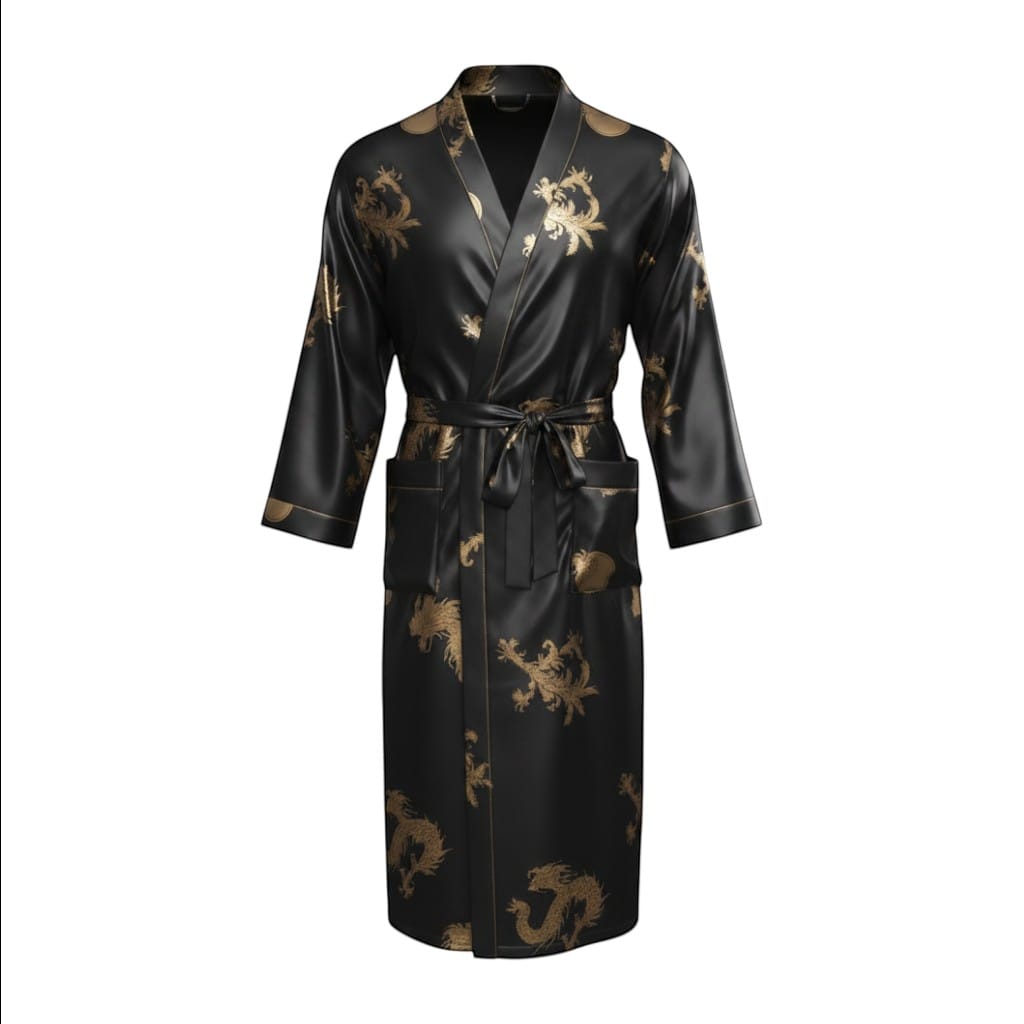 Robe de Chambre Homme Luxe Ensemble Pantalon