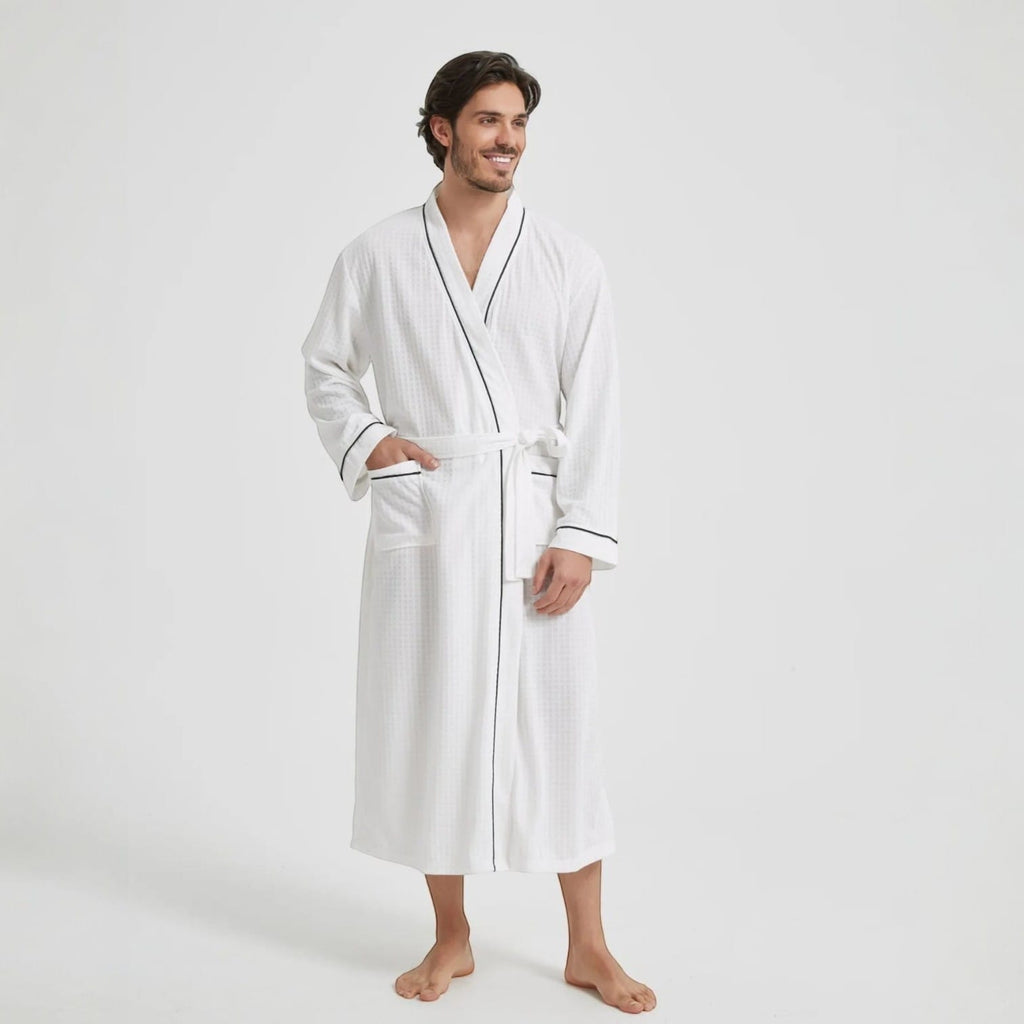 Robe de Chambre Homme Nid d’Abeille