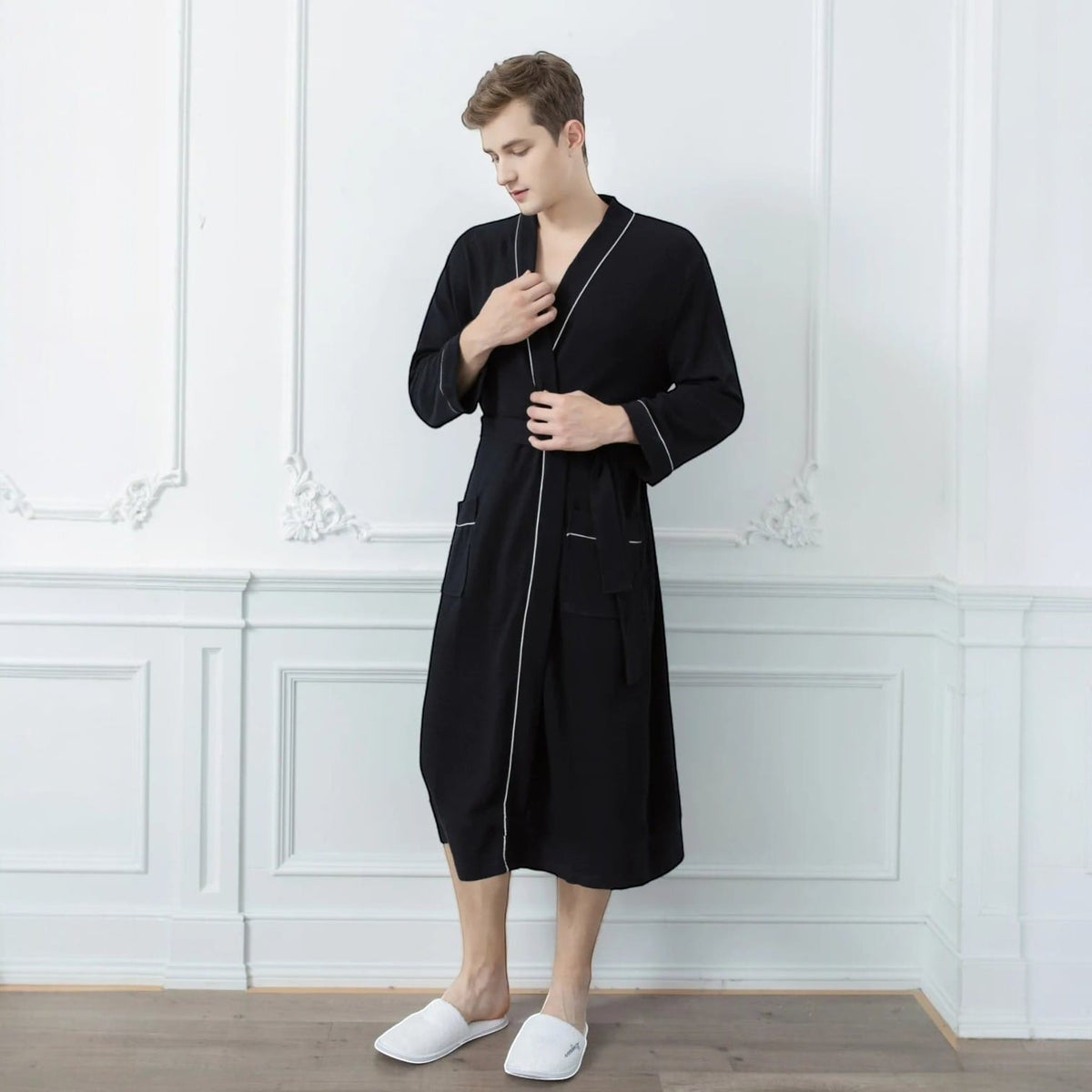 Robe de Chambre Homme Nid d’Abeille