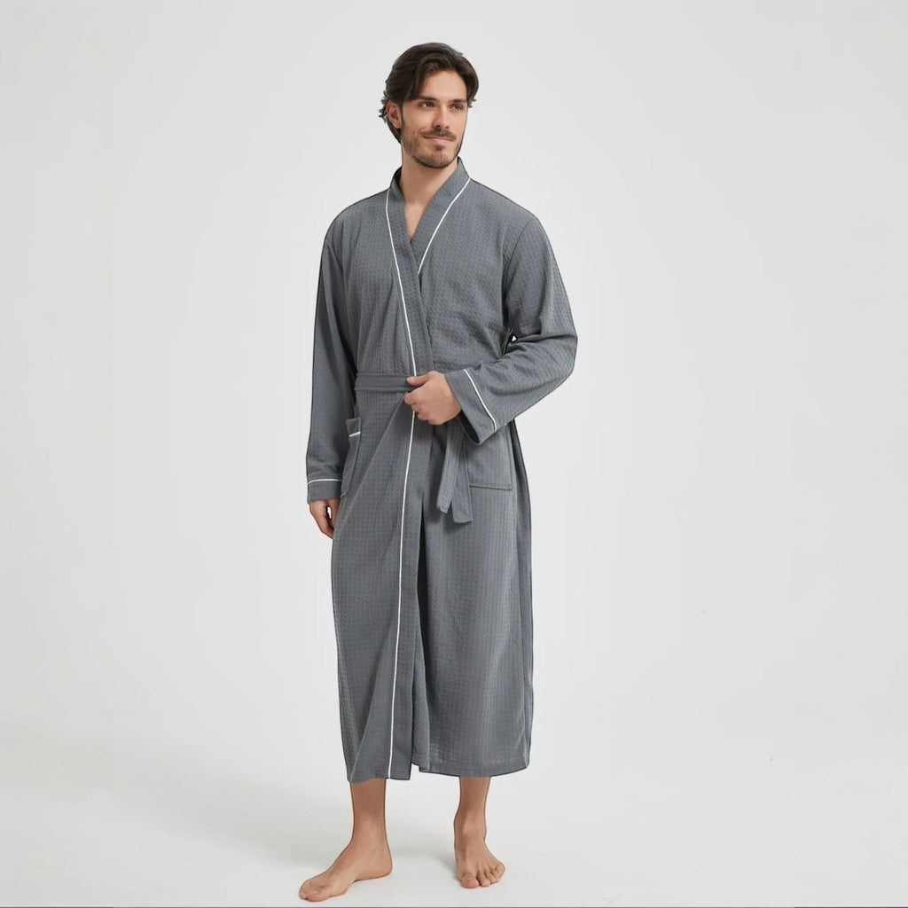 Robe de Chambre Homme Nid d’Abeille