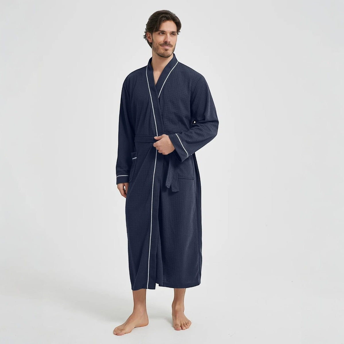 Robe de Chambre Homme Nid d’Abeille