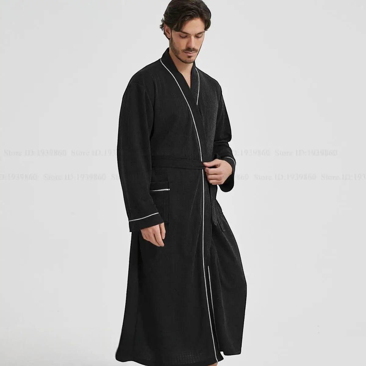 Robe de Chambre Homme Nid d’Abeille