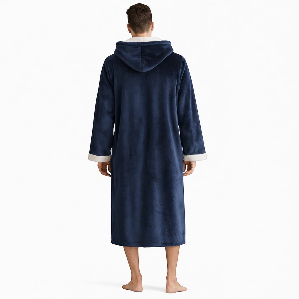 Robe de Chambre Homme Polaire Velours Épais