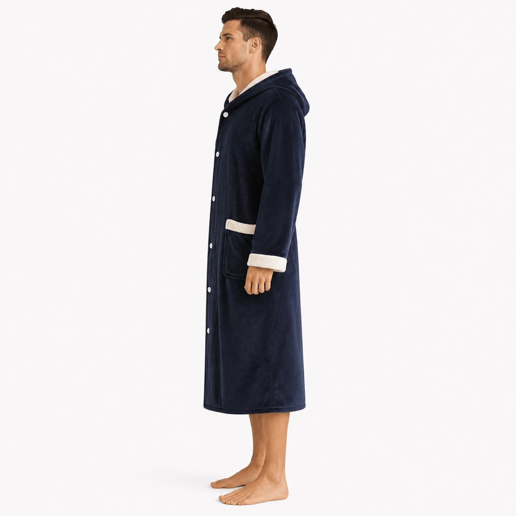 Robe de Chambre Homme Polaire Velours Épais