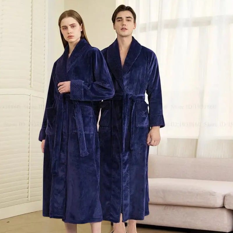 Robe de Chambre Homme Velours Long Grande Taille