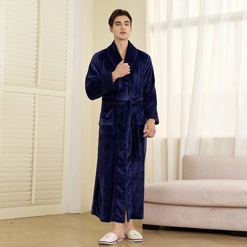 Robe de Chambre Homme Velours Long Grande Taille