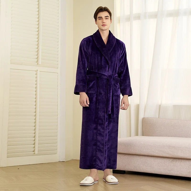 Robe de Chambre Homme Velours Long Grande Taille