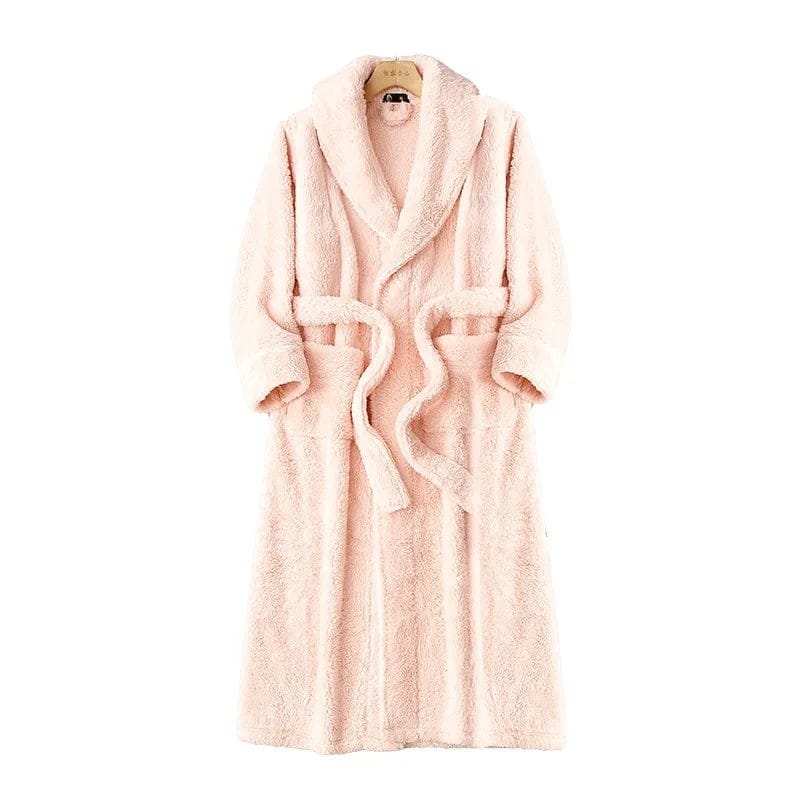 Robe de Chambre Polaire Femme Long Grande Taille