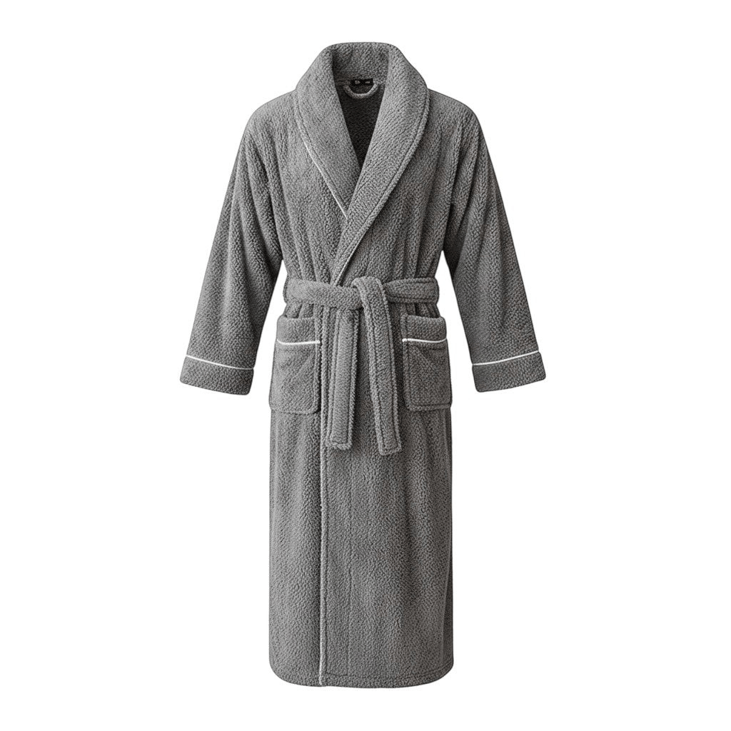 Robe de Chambre Polaire Femme Long Grande Taille