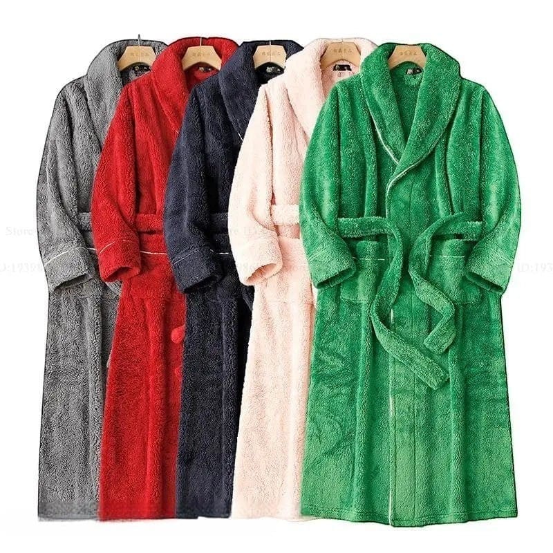 Robe de Chambre Polaire Femme Long Grande Taille