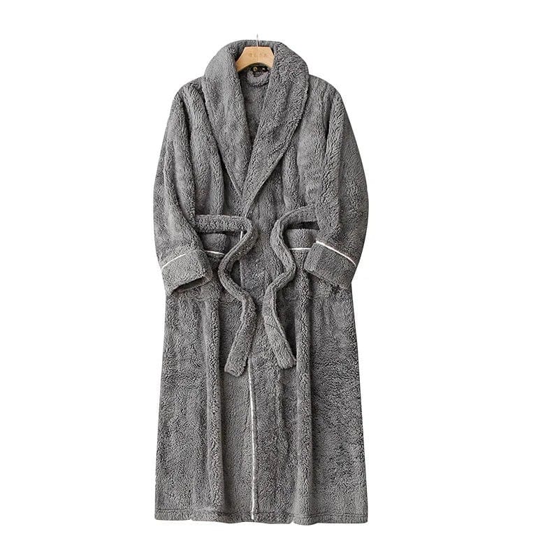 Robe de Chambre Polaire Homme Long Grande Taille