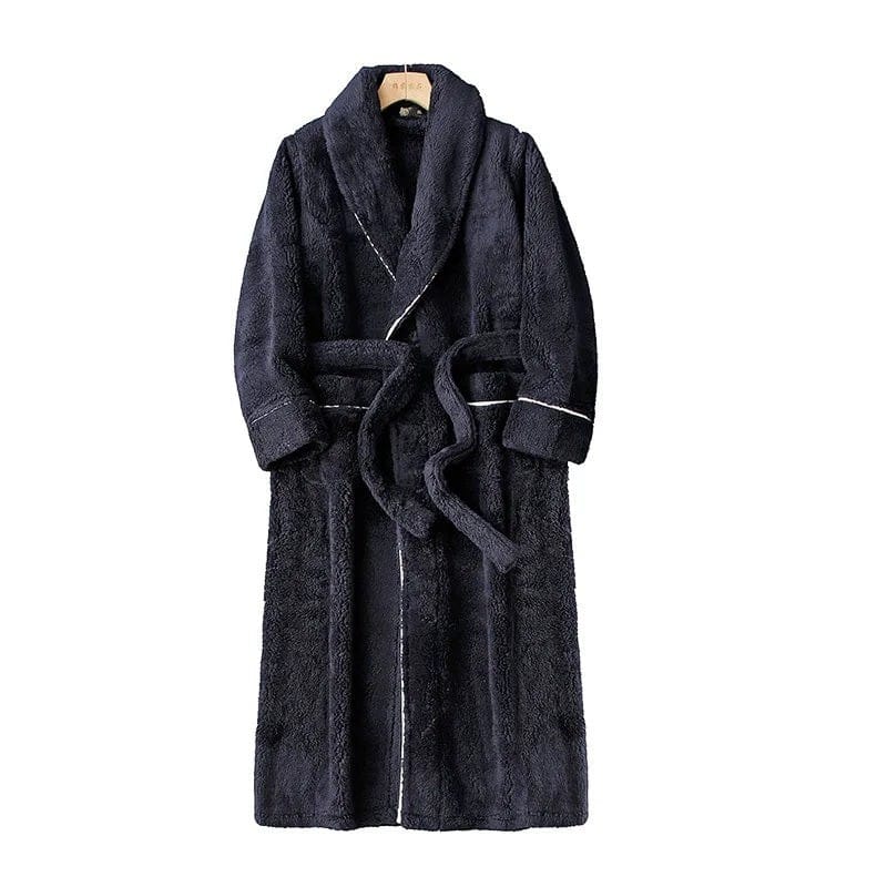 Robe de Chambre Polaire Homme Long Grande Taille