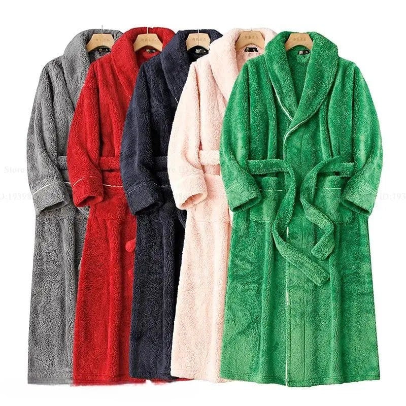 Robe de Chambre Polaire Homme Long Grande Taille