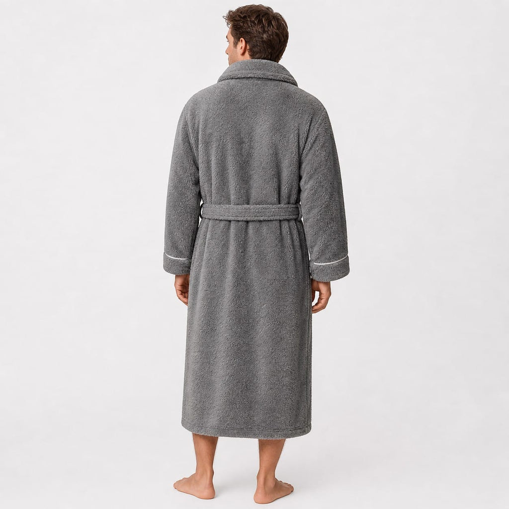 Robe de Chambre Polaire Homme Long Grande Taille