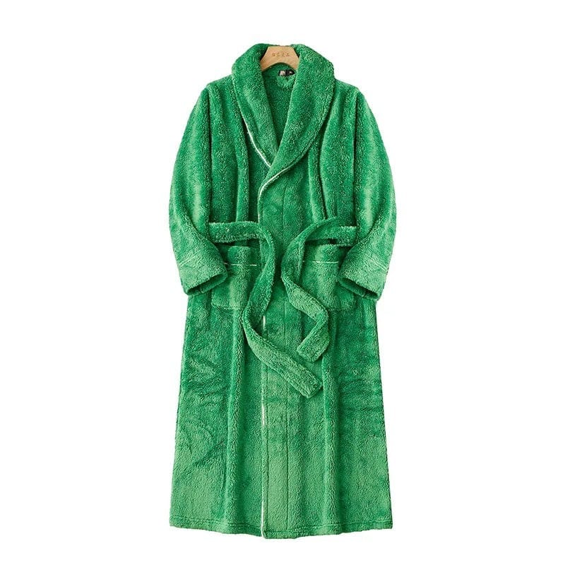 Robe de Chambre Polaire Homme Long Grande Taille