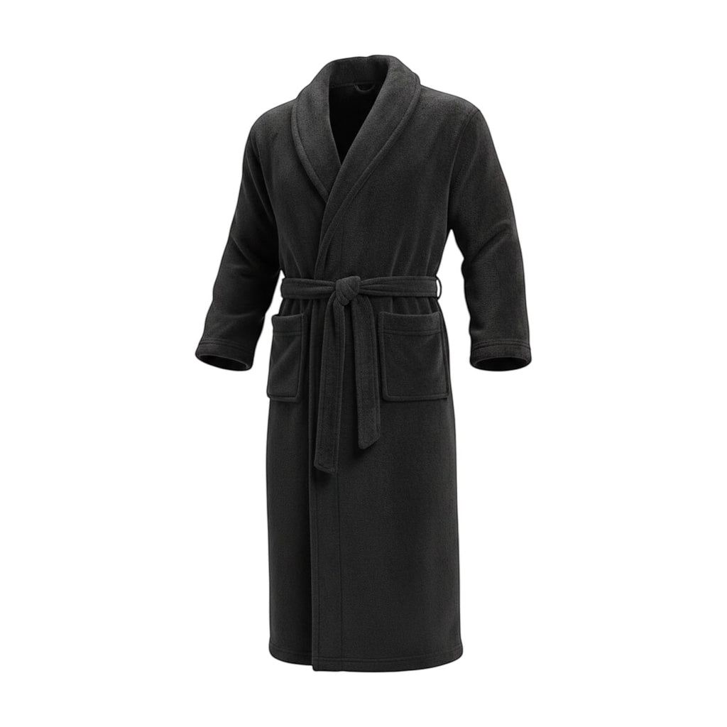 Robe de Chambre Polaire Homme Mi-Long Épais
