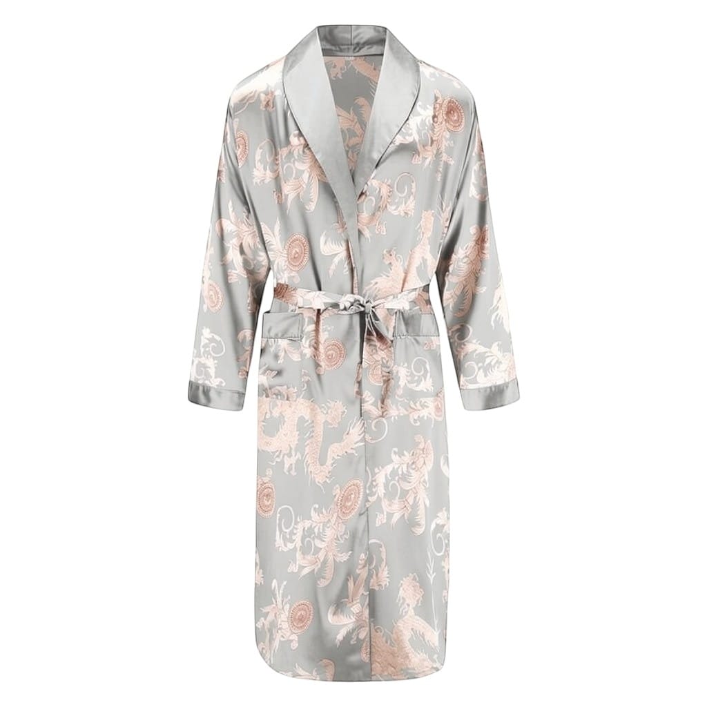 Robe de chambre Satin Homme Dragon