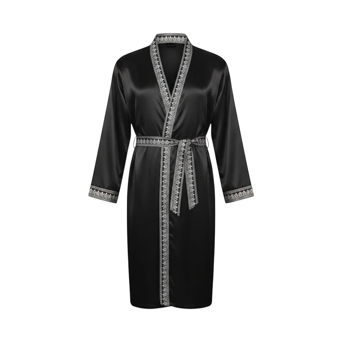 Robe de Chambre Satin Homme Ensemble 2 Pièces Luxe